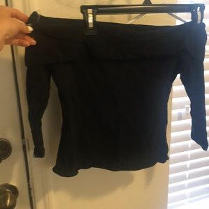Off The Shoulder Black Top